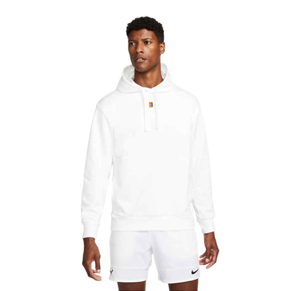 NikeCourt Men's Fleece White Tennis Hoodie