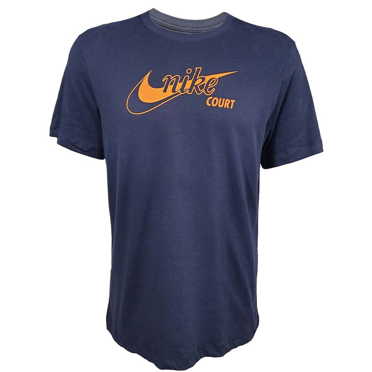 NikeCourt Dri-Fit Swoosh Men's Navy Tennis T-Shirt