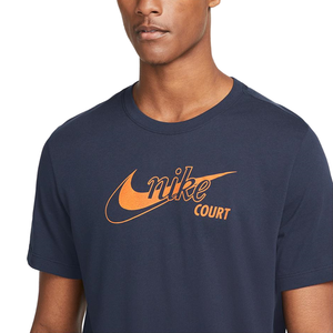 NikeCourt Dri-Fit Swoosh Men's Navy Tennis T-Shirt
