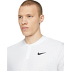 NikeCourt Dri-FIT Advantage White & Black Polo Close up