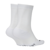 NikeCourt Multiplier Cushioned Crew White Tennis Socks (2 Pairs)