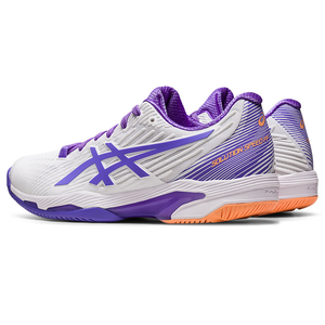 Asics Solution Speed FF 2 White & Amethyst Women's Tennis Shoes