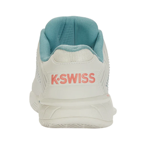 K-Swiss Hypercourt Express 2 Women's Blanc de Blanc/Nile Blue/Desert Flower Tennis Shoes