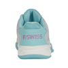 K-Swiss Hypercourt Express 2 Brilliant White, Angel Blue, and Sheer Lilac Women's Tennis Shoes