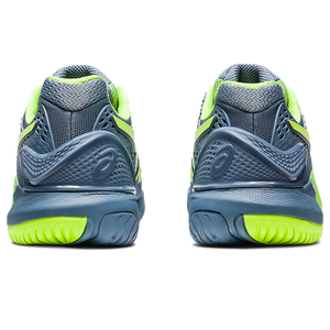 Asics Gel-Resolution 9 Steel Blue/Hazard Green Men's Tennis Shoes