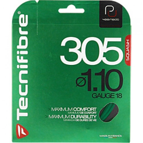 Tecnifibre 305 1.10mm Green Squash String Set