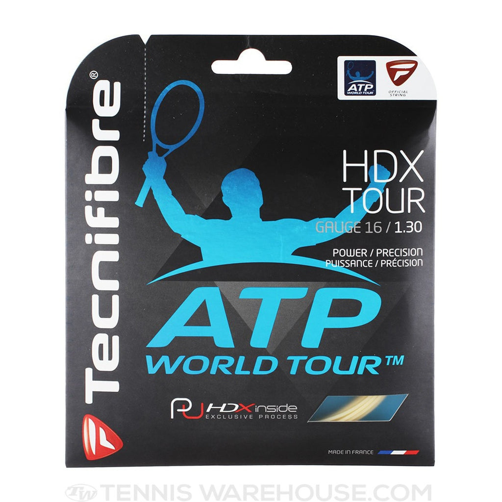 Tecnifibre HDX Tour 16g / 1.30mm Multifilament Tennis String Set - Natural