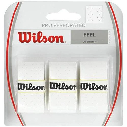 Wilson Pro Overgrip Perforated White 3-Pack