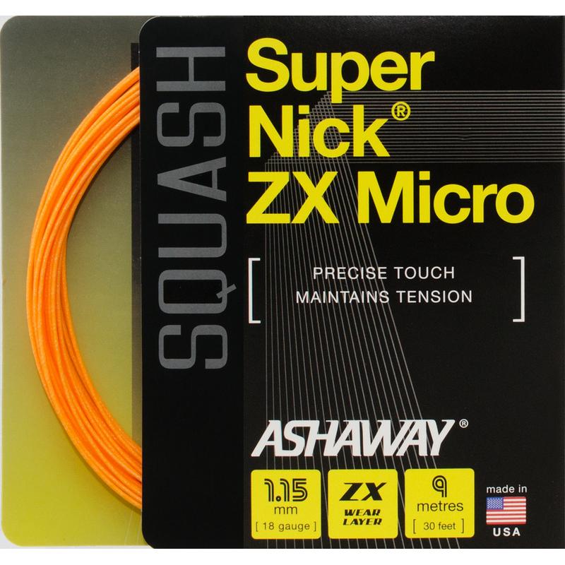 Black Knight Supenick ZX Micro Orange/Blue Squash String Set