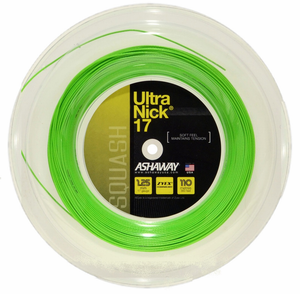 Ashaway UltraNick 17 Squash String Green Reel